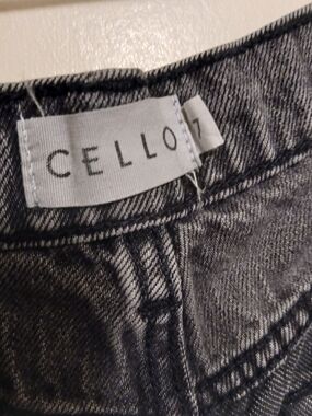 CELLO Black Washed Patchwork Denim Jeans 7